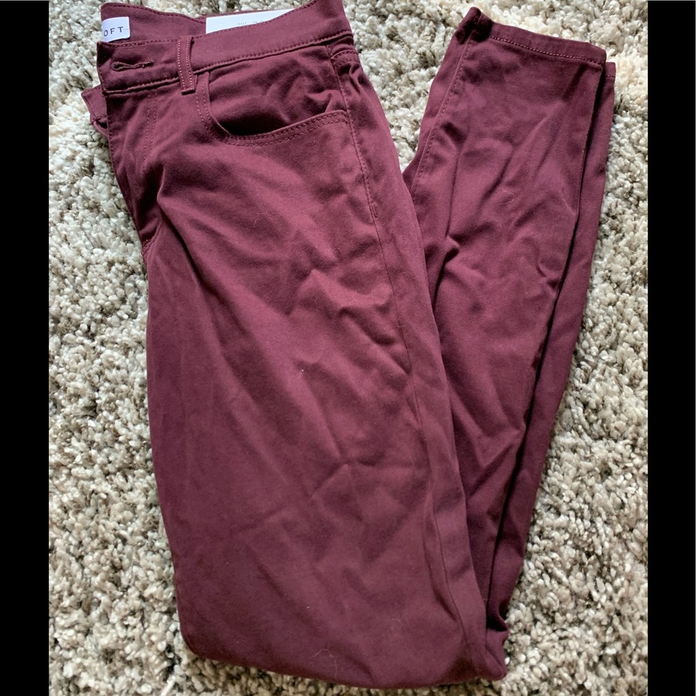 maroon women’s pants